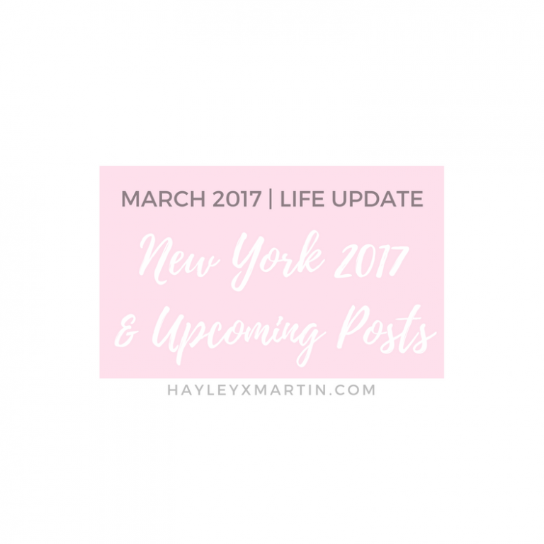 MARCH 2017 - LIFE UPDATE