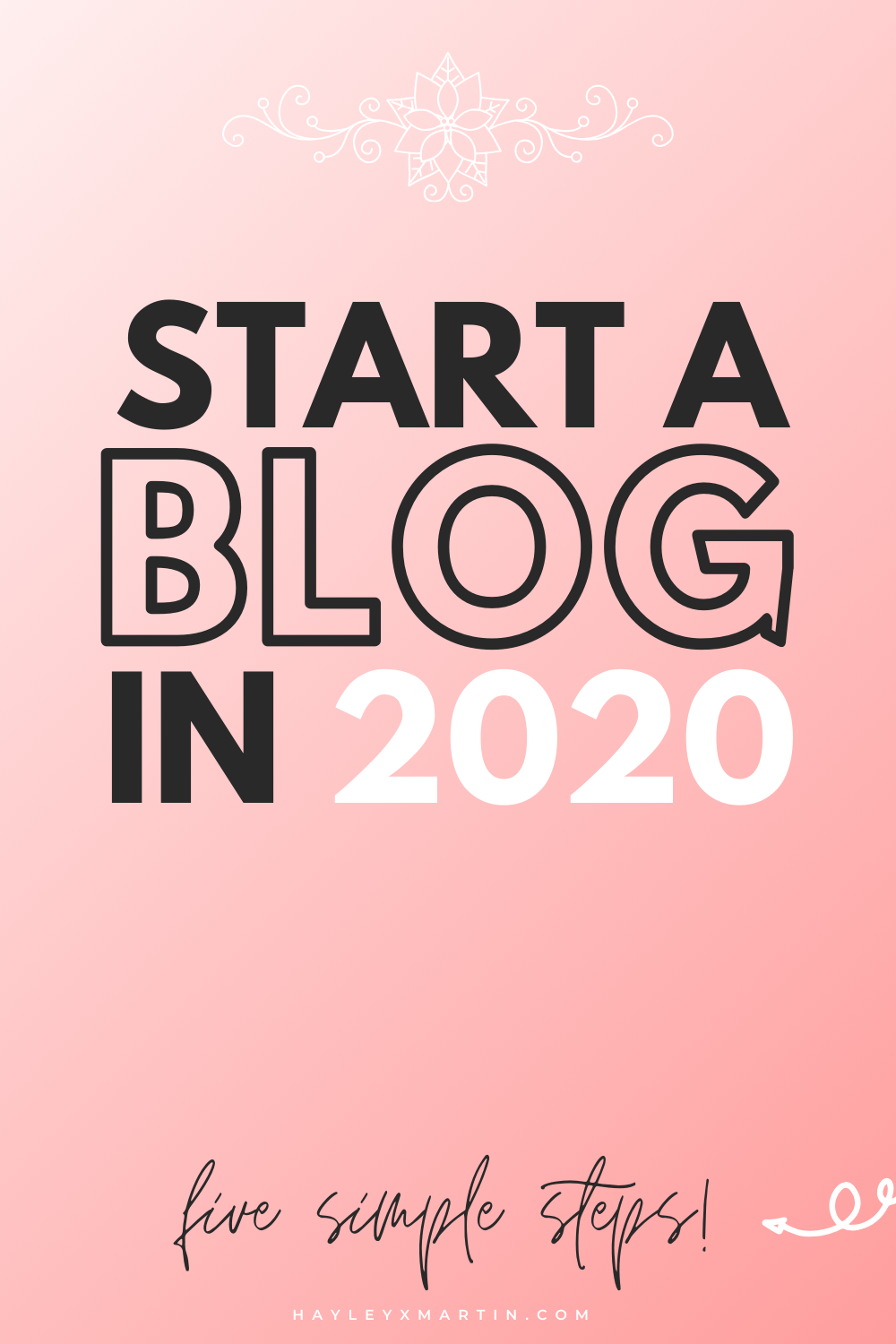 START A BLOG IN 2020 | FIVE SIMPLE STEPS - HAYLEYXMARTIN | BLOG | START A BLOG | EARN MONEY ONLINE
